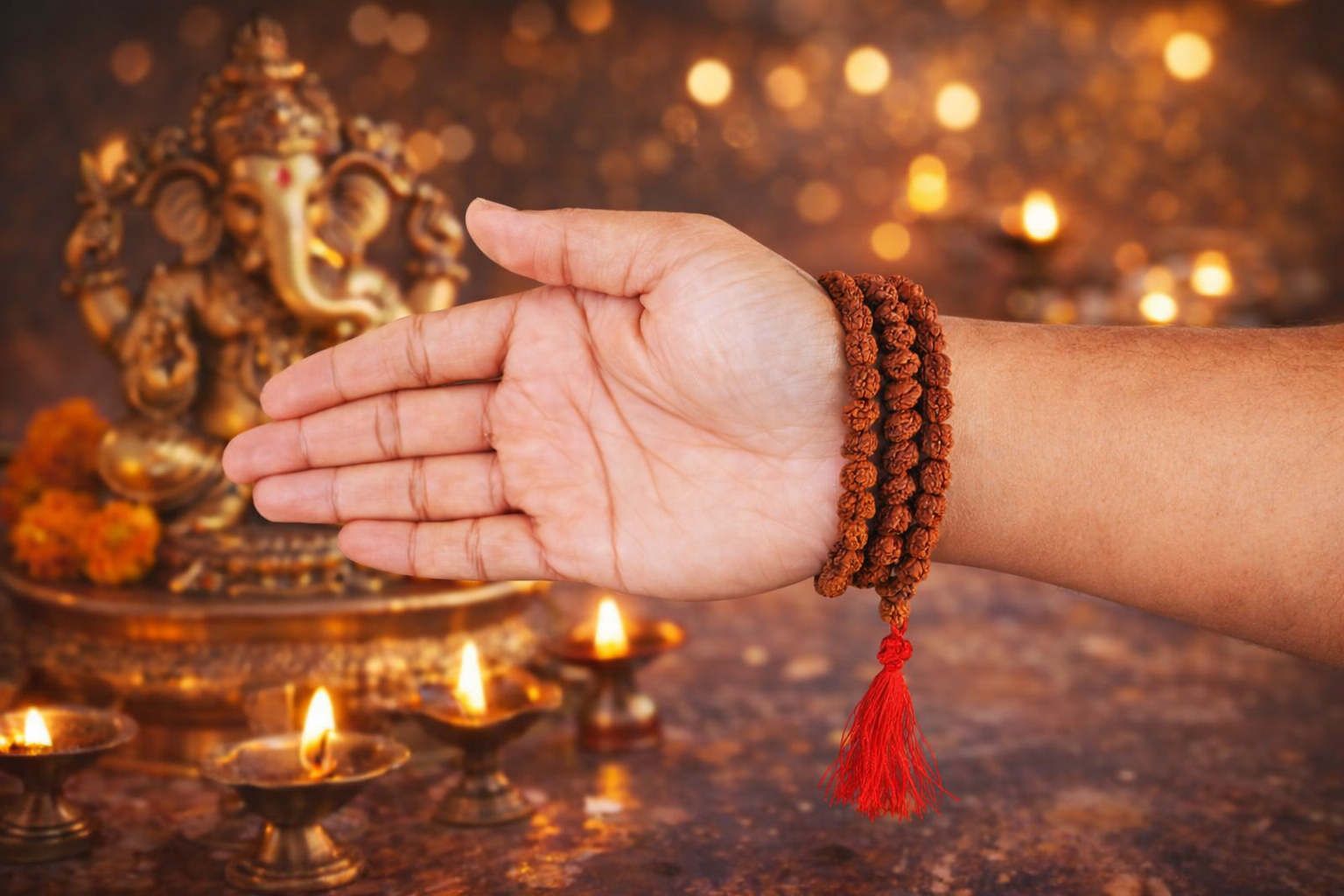 7 Mukhi Japa Rudraksha Mala