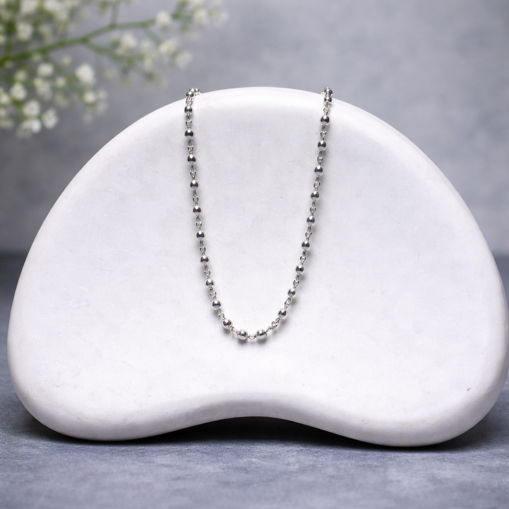 Tulsi Mala Silver New